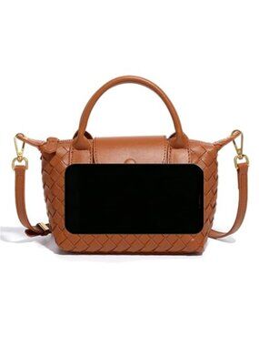 Women's Leather Crossbody Bag Clutch Luxury Handbag Three Sizes Purse